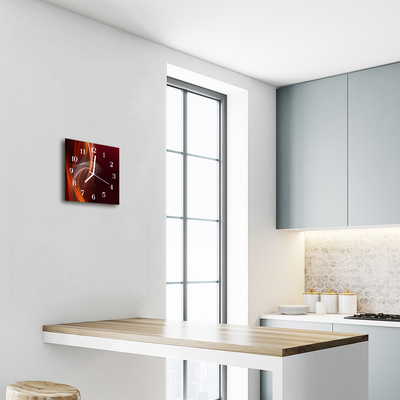 Relógio quadrado Linhas abstratas