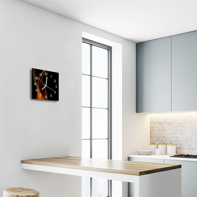 Relógio quadrado Linhas abstratas