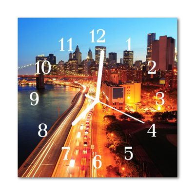 Relógio quadrado Edifícios da cidade