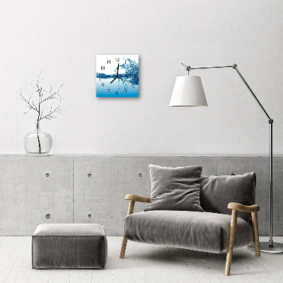 Relógio quadrado Água