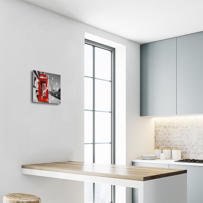 Relógio quadrado Telefone público