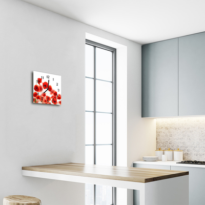 Relógio quadrado Papoulas