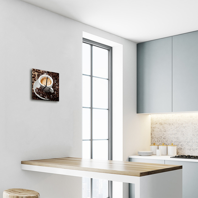 Relógio quadrado Caneca de café