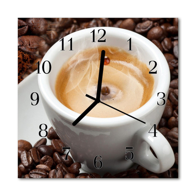 Relógio quadrado Caneca de café
