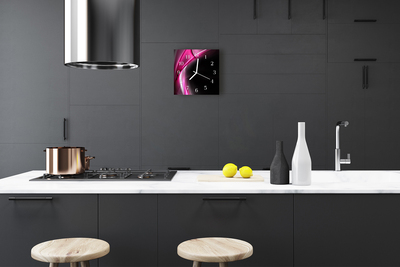 Relógio quadrado Linhas abstratas