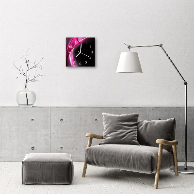 Relógio quadrado Linhas abstratas