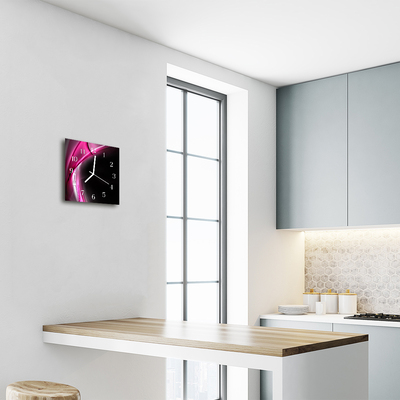 Relógio quadrado Linhas abstratas