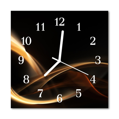 Relógio quadrado Linhas abstratas