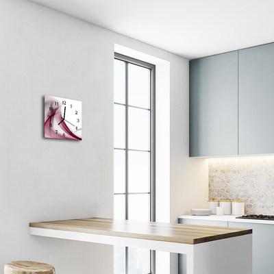 Relógio quadrado Linhas abstratas