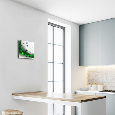 Relógio quadrado Linhas abstratas