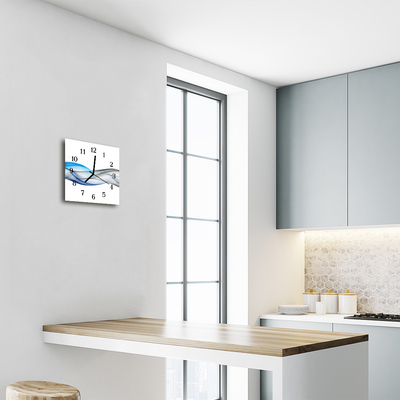 Relógio quadrado Fumaça abstrata