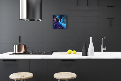 Relógio quadrado Céu estrelado