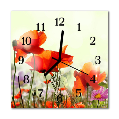 Relógio quadrado Papoulas