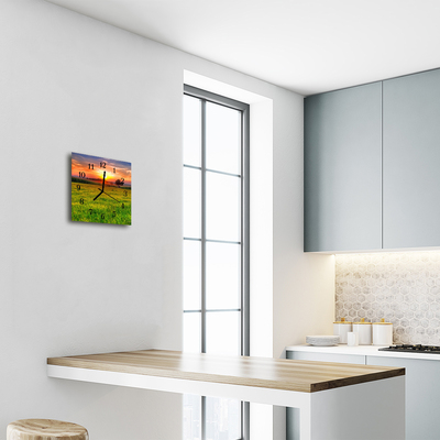 Relógio quadrado Prado paisagístico