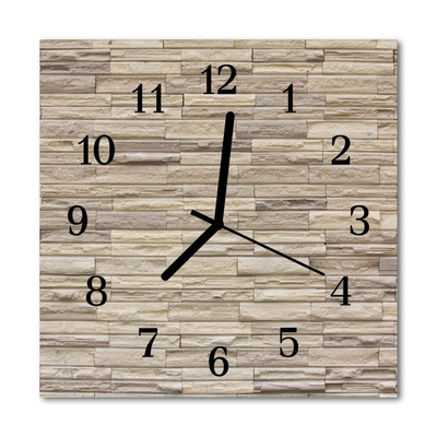 Relógio quadrado Tijolo