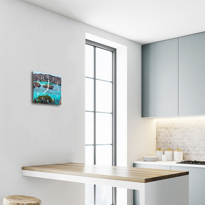 Relógio quadrado Paisagem marinha