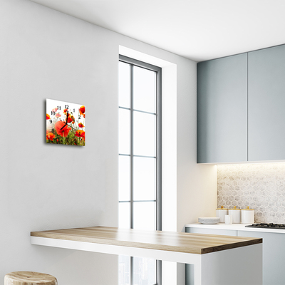 Relógio quadrado Papoulas