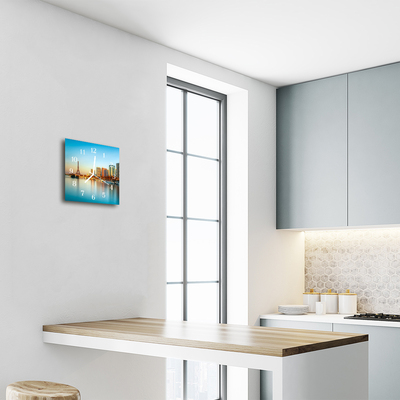 Relógio quadrado Torre Eiffel em Paris