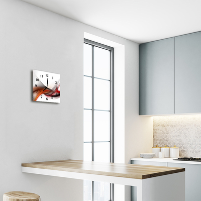 Relógio quadrado Linhas abstratas