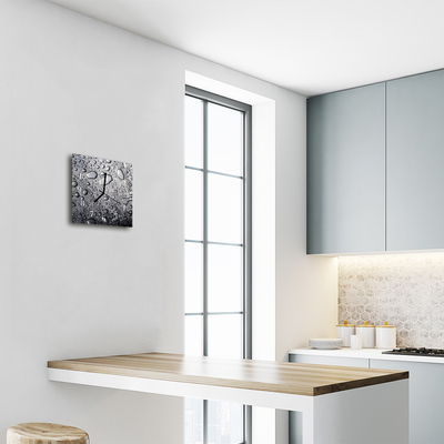 Relógio quadrado Gotas