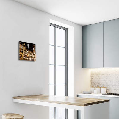 Relógio quadrado Noite da Cidade