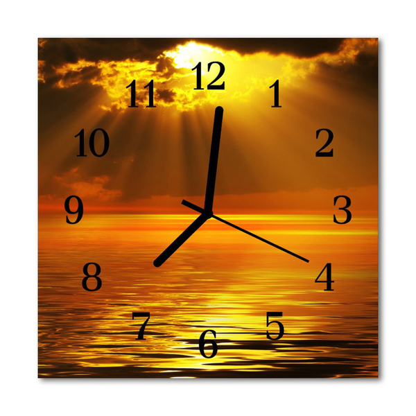 Relógio quadrado Pôr do sol