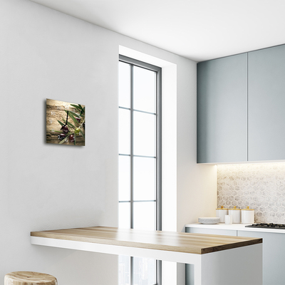 Relógio quadrado Azeitonas