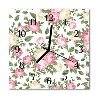 Relógio quadrado Plantas