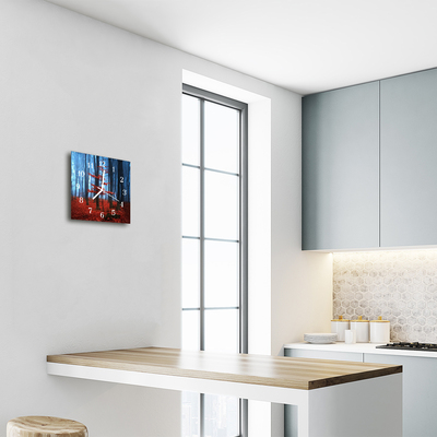 Relógio quadrado Nevoeiro de outono