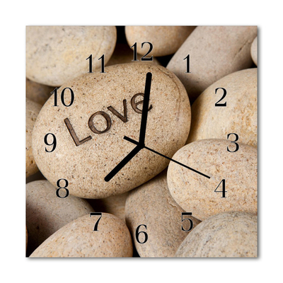 Relógio quadrado Pedras