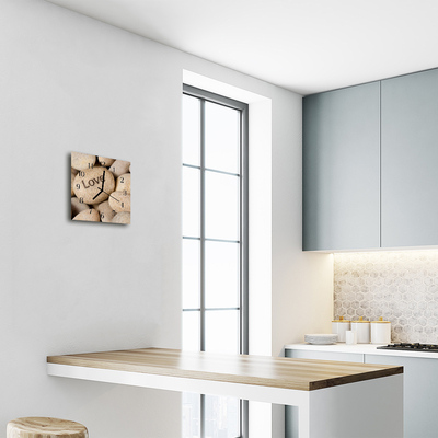 Relógio quadrado Pedras