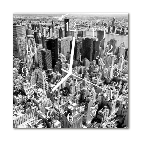 Relógio quadrado Edifícios da cidade