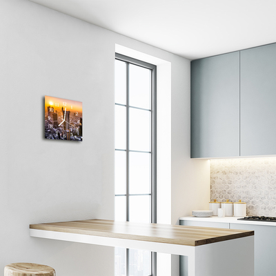 Relógio quadrado Pôr do sol