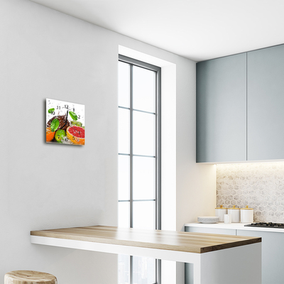 Relógio quadrado Fruta