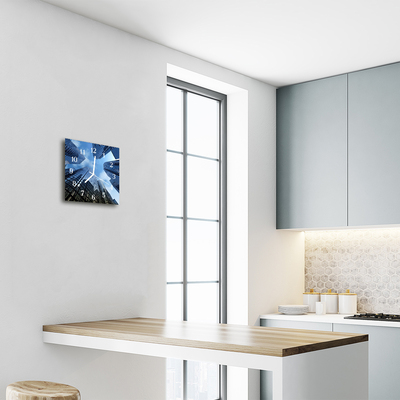 Relógio quadrado Edifícios da cidade