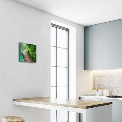 Relógio quadrado Cais do lago Pier