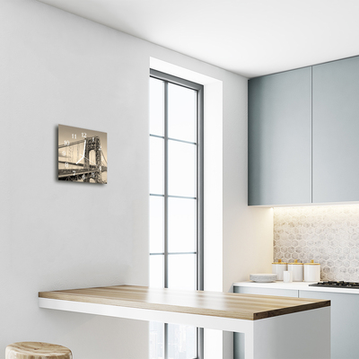 Relógio quadrado Portão Dourado