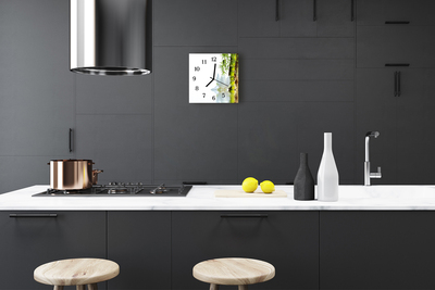 Relógio quadrado Bambu