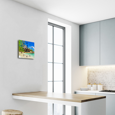 Relógio quadrado Ilha