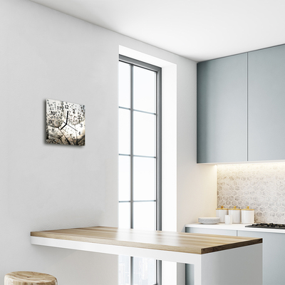 Relógio quadrado Gotas de orvalho