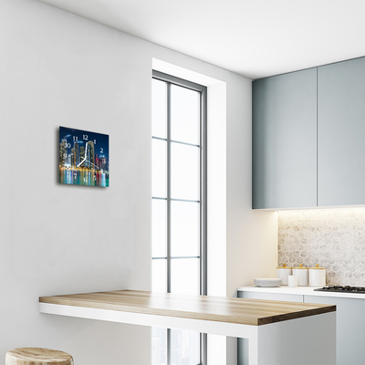 Relógio quadrado Noite da Cidade