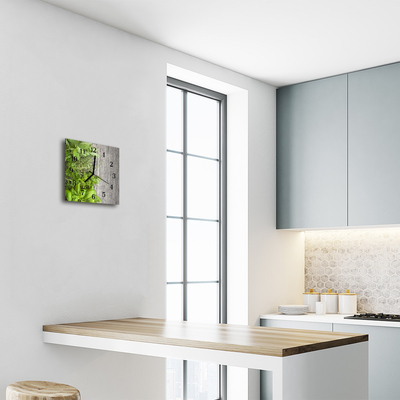 Relógio quadrado Ervas