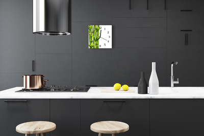 Relógio quadrado Bambu