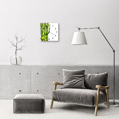 Relógio quadrado Bambu