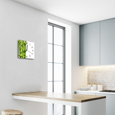 Relógio quadrado Bambu