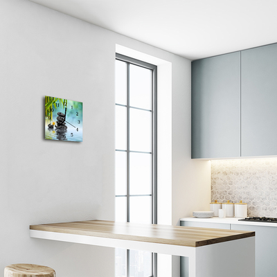 Relógio quadrado Pedras