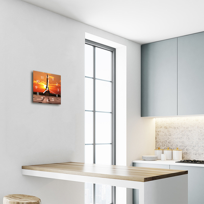 Relógio quadrado Torre Eiffel