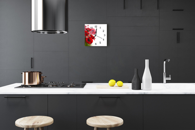 Relógio quadrado Gérbera