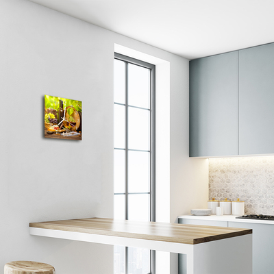 Relógio quadrado Uvas para vinho