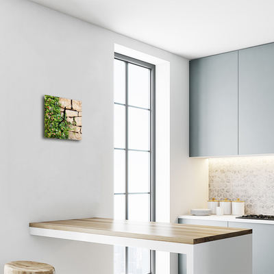 Relógio quadrado A natureza das pedras